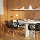 Conjunto com 2 Cadeiras Barcelos Preto