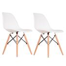 Conjunto com 2 Cadeiras Charles Eames I Branco Conjunto com 2 Cadeiras Charles Eames I Branco