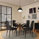 Conjunto com 2 Cadeiras de Jantar Katy Preto