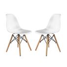 Conjunto com 2 Cadeiras Eames Prizi Lake - Branca