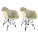 Conjunto com 2 Cadeiras Eiffel Bege