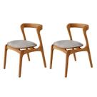 Conjunto com 2 Cadeiras em Madeira Celeste