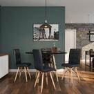 Conjunto com 2 Cadeiras Finley Eiffel Preto