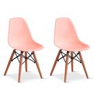 Conjunto com 2 Cadeiras Infantis Eames Rosa
