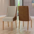 Conjunto com 2 Cadeiras Maria Kit Pés em Madeira Tuboarte