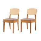 Conjunto com 2 Cadeiras MDF Copper Premium para Sala de Jantar Moderna Mobília Conjunto com 2 Cadeiras MDF Copper Premium para Sala de Jantar Moderna Mobília