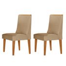 Conjunto com 2 Cadeiras MDF Lisboa para Sala de Jantar Moderna Mobília