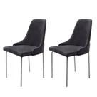 Conjunto com 2 Cadeiras Metal Vicenza Moderna Mobilia