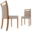 Conjunto Com 2 Cadeiras Munique Moderna Mobília Milano/ Cinam.imbuia