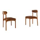 Conjunto com 2 cadeiras Noronha em Madeira Maciça para Sala de Jantar Moderna Mobília