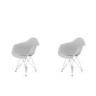 Conjunto com 2 Cadeiras para Sala de Jantar Arm Eiffel
