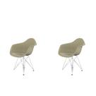 Conjunto com 2 Cadeiras para Sala de Jantar Arm Eiffel