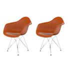 Conjunto com 2 Cadeiras para Sala de Jantar Arm Eiffel