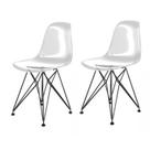 Conjunto com 2 Cadeiras para Sala de Jantar Eames Pc Eiffel
