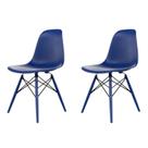 Conjunto com 2 Cadeiras para Sala de Jantar Eames Pp Dsw Inj