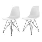 Conjunto com 2 Cadeiras para Sala de Jantar Eames Pp Eiffel