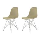 Conjunto com 2 Cadeiras para Sala de Jantar Eames Pp Eiffel