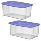 Conjunto Com 2 Caixas Organizadoras Topa Tudo Com Tampa 20L Conjunto Com 2 Caixas Organizadoras Topa Tudo Com Tampa 20L