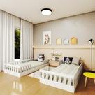 Conjunto com 2 Camas Infantil Montessoriana Solteiro Cori Yescasa Conjunto com 2 Camas Infantil Montessoriana Solteiro Cori Yescasa