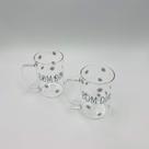 Conjunto com 2 Canecas de Vidro Resistente a Calor - Bom Dia - Borosilicato Wolff