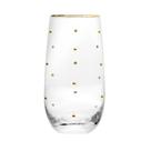 Conjunto Com 2 Copos Balls Fio de Ouro 300ml Vidro Sofisticado - Wolff