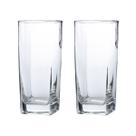 Conjunto Com 2 Copos Vidro Bali Quadrado 320ml Transparente