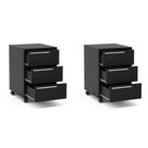 Conjunto com 2 Gaveteiros Maia I 6 GV Preto Conjunto com 2 Gaveteiros Maia I 6 GV Preto