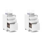 Conjunto com 2 Gaveteiros Maia II 6 GV Branco Conjunto com 2 Gaveteiros Maia II 6 GV Branco