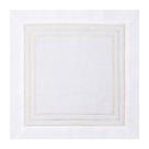 Conjunto com 2 Guardanapos Branco com Dourado - Rafimex