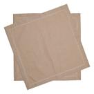Conjunto com 2 Guardanapos Ponto Ajour Taupe