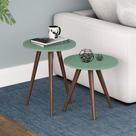 Conjunto Com 2 Mesas De Apoio