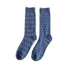 Conjunto com 2 Pares de Meias Estampadas Azul 39-44 - Basic+