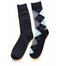 Conjunto com 2 pares de meias masculino 39-44 basic +