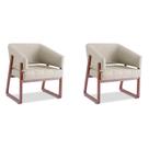 Conjunto com 2 Poltronas Air Areia