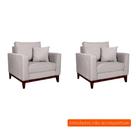 Conjunto com 2 Poltronas Beny I Cru
