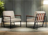 Conjunto com 2 Poltronas Dubai BM Móveis Tubulares