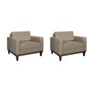 Conjunto com 2 Poltronas Living I Bege