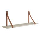 Conjunto com 2 Prateleiras Luna Areia Fosco - 89cmx19cmx29cm