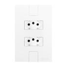 Conjunto com 2 Tomada 2p+t 20a 250v, Modular, com Placa 4x2
