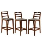Conjunto com 3 Banquetas Madeira Maciça Denver