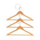 Conjunto Com 3 Cabides De Madeira - Rede Bazar e Cia