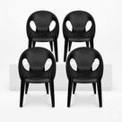 Conjunto com 3 Cadeiras para Sala de Jantar Drop