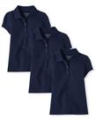 Conjunto com 3 Camisetas Polo The Children's Place Infantil - Tamanho XXL
