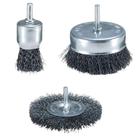 Conjunto Com 3 Escovas De Aço Para Furadeira - D-66070 - Makita Conj. 3 Escovas De Aco P-furad. Makita D-66070