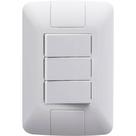Conjunto com 3 Interruptores Paralelos Aria 6 Ampères 250 Volts - 57241078 - TRAMONTINA