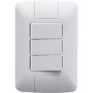 Conjunto Com 3 Interruptores Simples Aria 6 Ampères 250 Volts - 57241070 - Tramontina