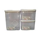 Conjunto com 3 Potes Herméticos Quadrados N2446580 - Quanhe Conjunto com 3 Potes Herméticos Quadrados N2446580 - Quanhe