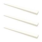 Conjunto com 3 Prateleiras Ardo Branco 120 cm