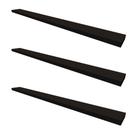 Conjunto com 3 Prateleiras Ardo Preto 120 cm