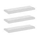 Conjunto Com 3 Prateleiras MDF MARITIMO 10X50 Resistentes A Umidade Peso E Riscos Acompanha Kit Montem E Manual